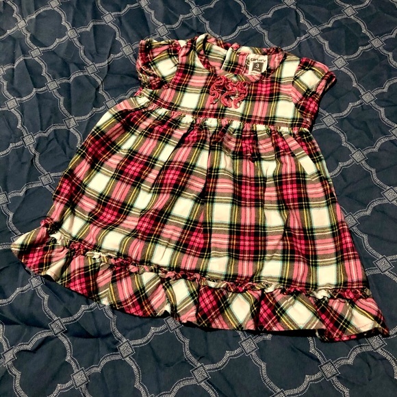 Carter's Other - Plaid Dress with Ruffle Details